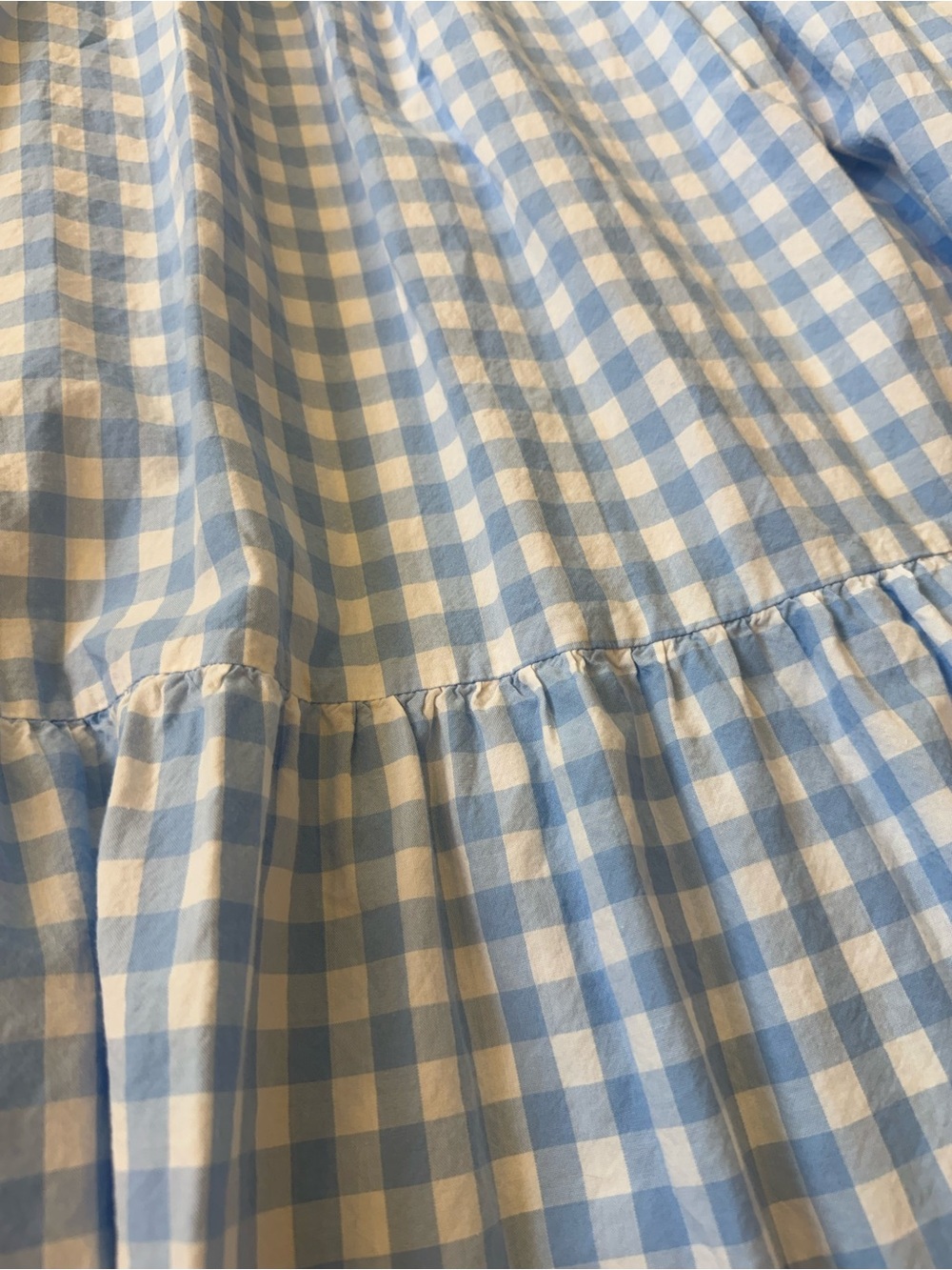 Blue Gingham Smocked Maxi Dress - Picture 2 of 2